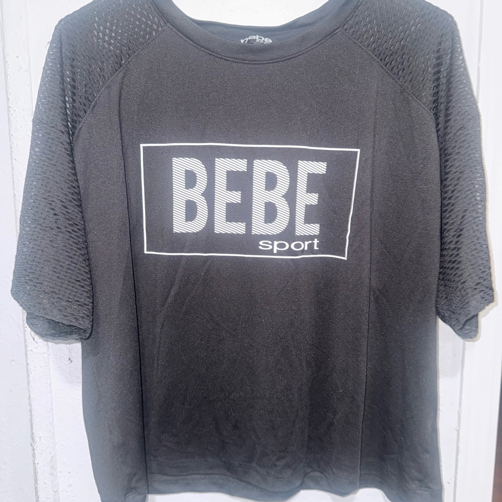 bebe Black Performance Tee